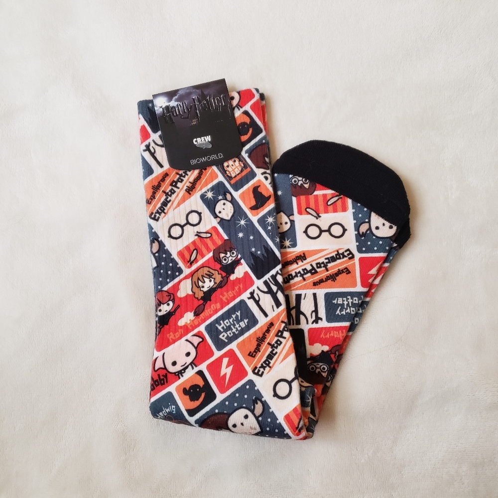 Chibi Harry Potter crew socks
